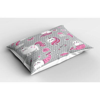 Fishes Polyester Sham Set
