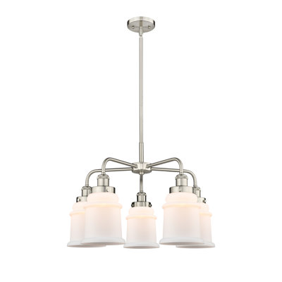 Alvi 5 - Light Glass Dimmable Chandelier