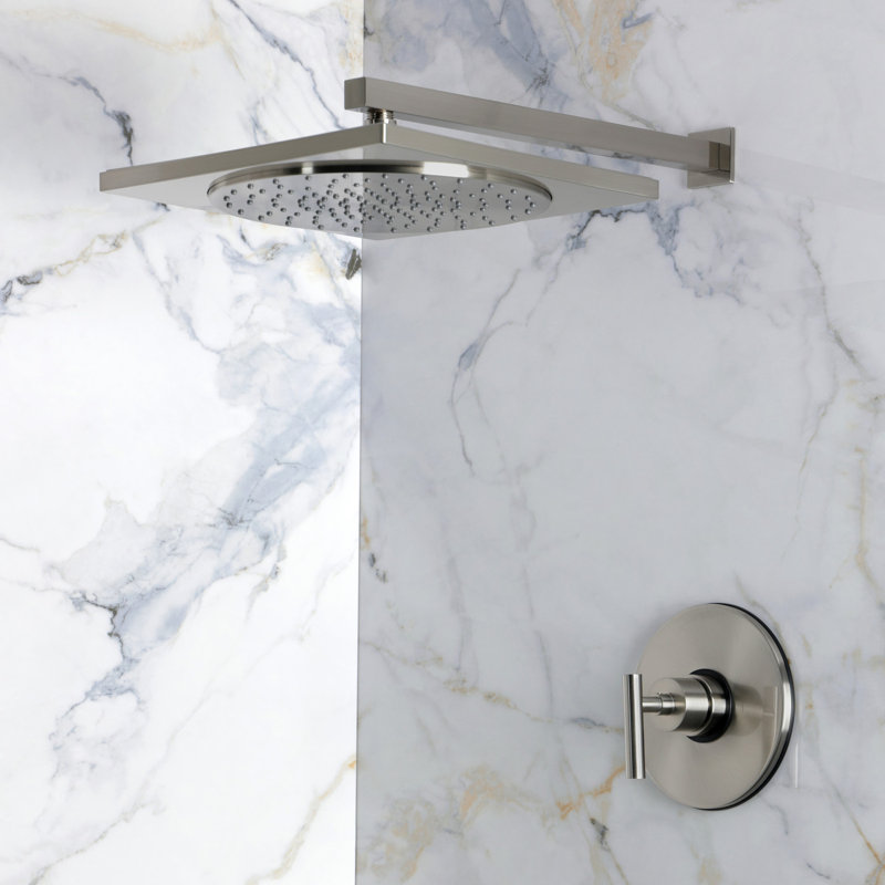 Kingston Brass Manhattan Single-Handle Pressure Balanced Shower Faucet, Brushed Nickel