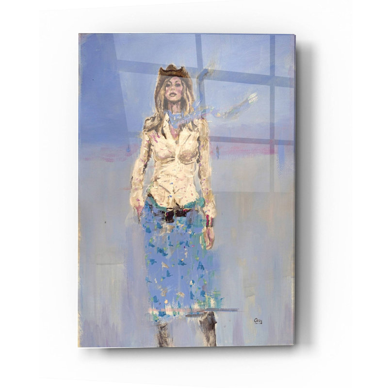 «Dolly» par Oscar Alvarez Pardo, art mural en verre acrylique, H 36 po x l 24 po x P 0,2 po