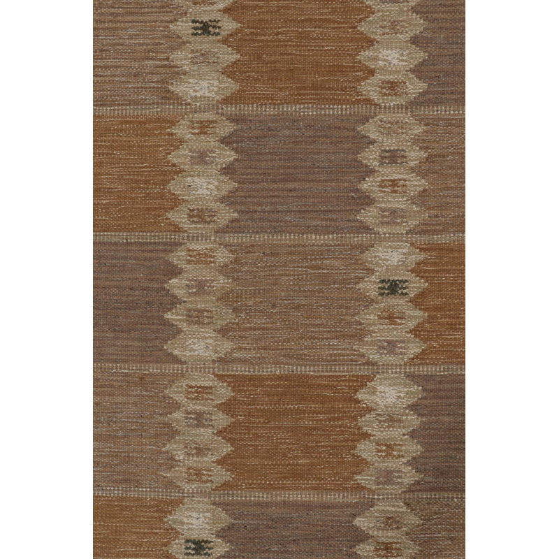 Scandinavian Geometric Area Rug in Beige; Taupe; Ivory