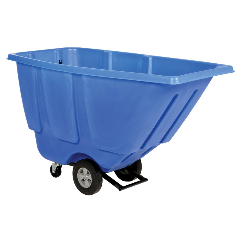 Plastic Open Outdoor Trash & Recycling Bin