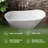 60" x 30" Freestanding Acrylic Bathtub