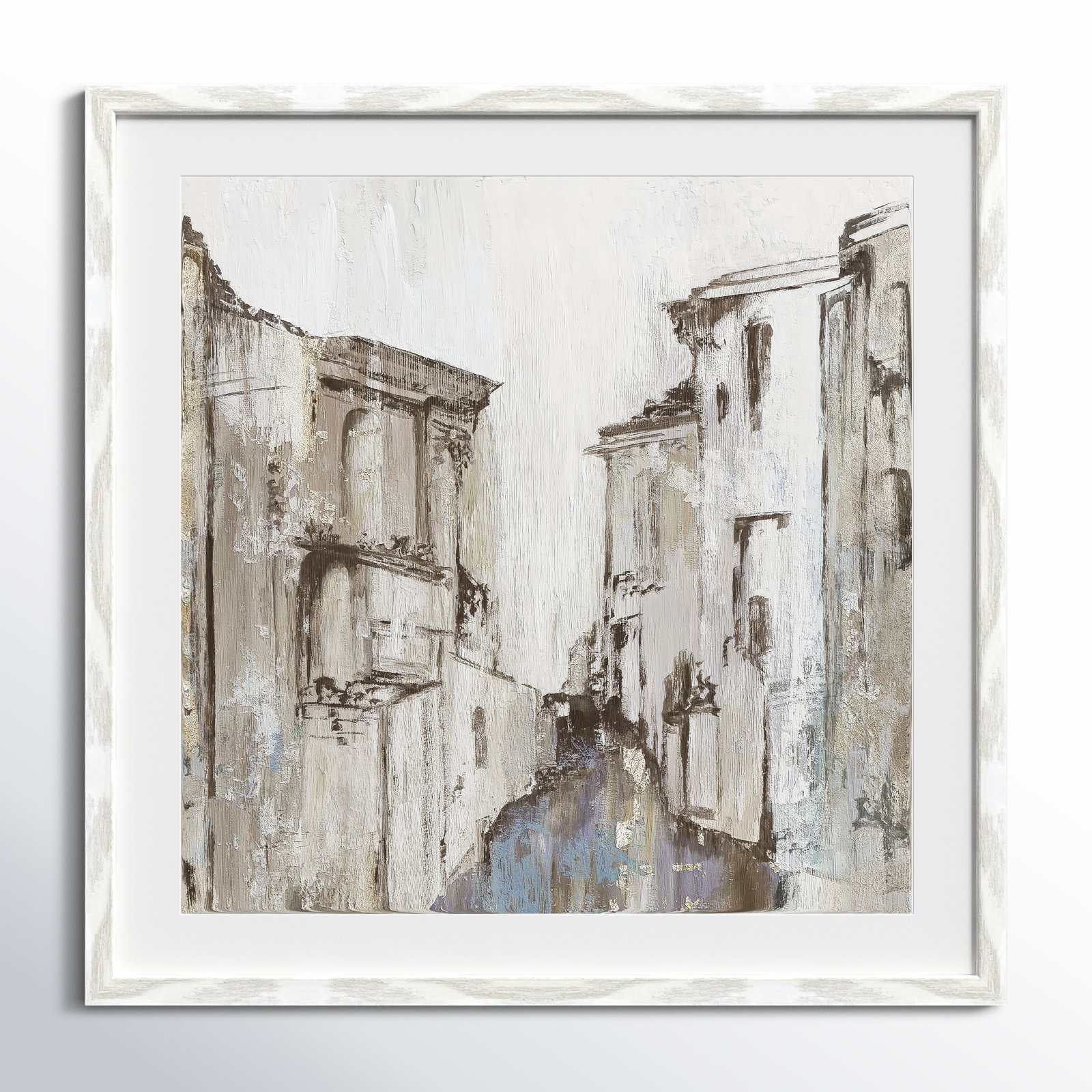 Daniella "Gothika" Painting by Allison Pearce, 23.5" H x 23.5" W, White Wood Grain