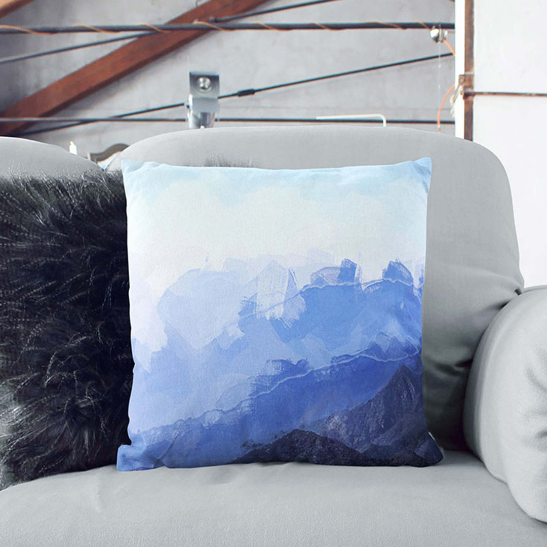 Fog over the Mountain Valleys Cushion with Filling