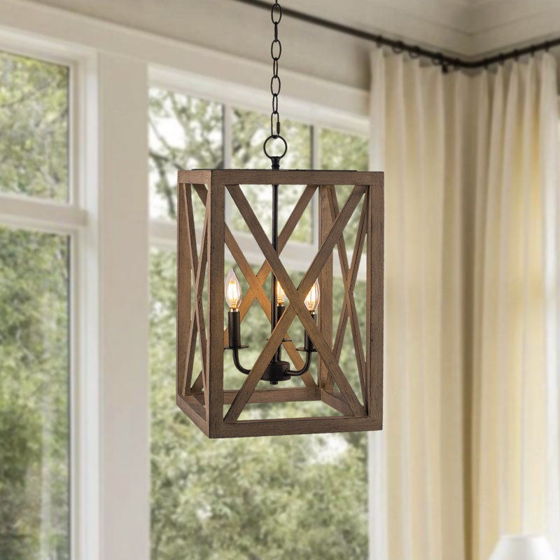 Luminaire suspendu rectangulaire à 3 lumières Kalida