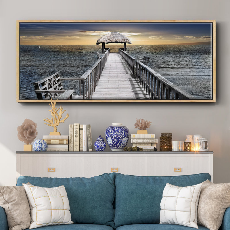 Honduras Pier- Framed Canvas