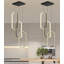 14" 3-ring Modern Led Dimmable Chandelier Black-130135638