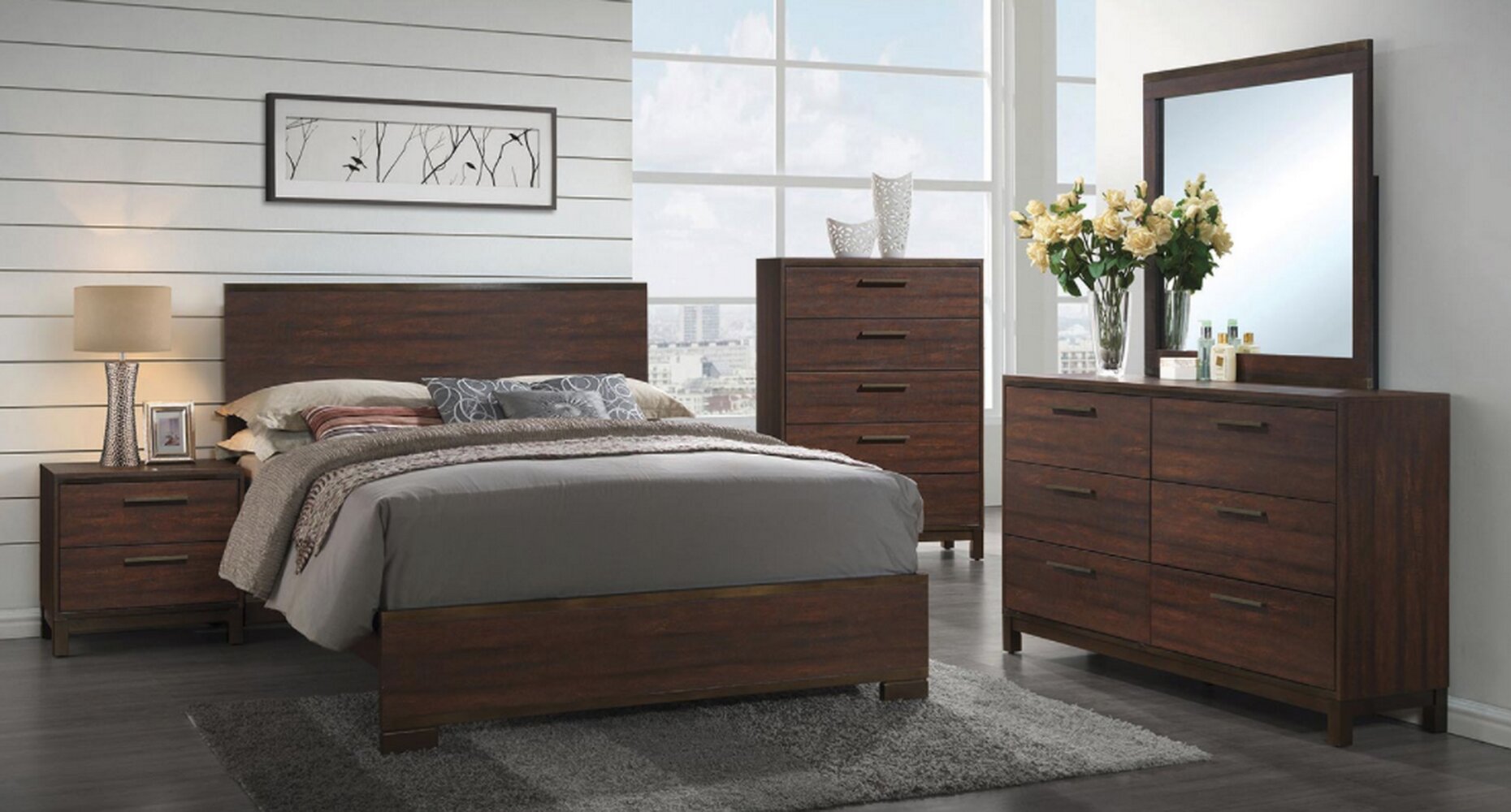 Union Rustic Jeffries Standard 2 Piece Bedroom Set & Reviews | Wayfair