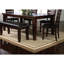 Table de salle à manger 18 po rectangulaire en bois brun-1410306677
