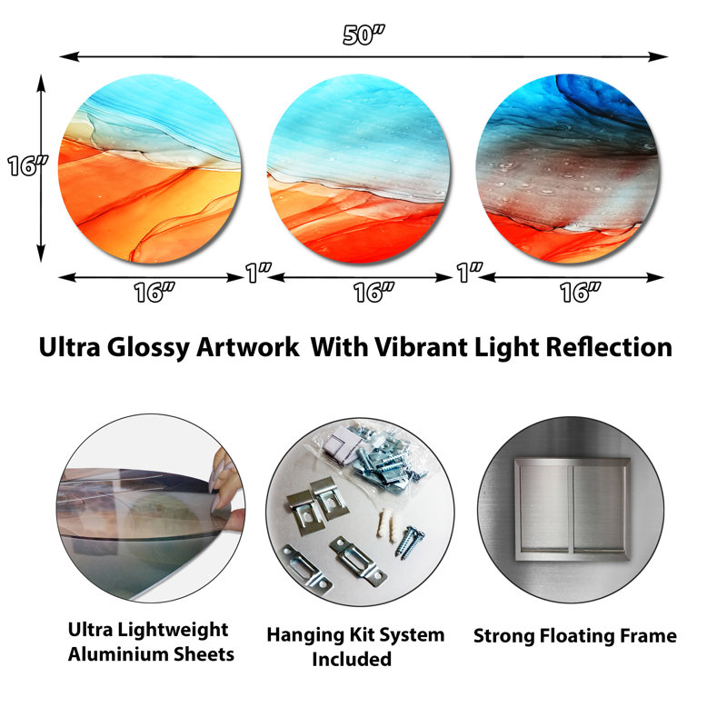 Abstract Wall Decor on Metal