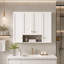 Meuble de salle de bain moderne de 91 cm (36 po) avec 5 étagères réglables, design à étagères ouvertes