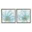«Blue Blossoms On White Single Frame» par June Erica Vess, 2 pièces sur toile-1955653480-1956498461