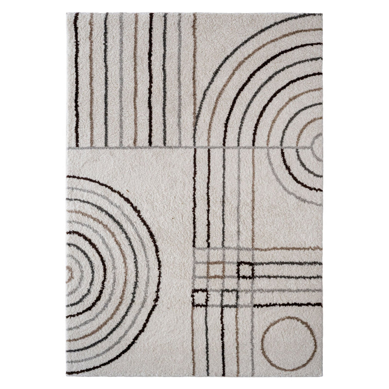 Haller Performance Abstract Indoor Rug, Rectangle 5' x 8'