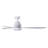 56" Smart WiFi Indoor/Outdoor DC Ceiling Fan with LED Light and Remote, Damp Rated, White Ceiling Fan-67499103
