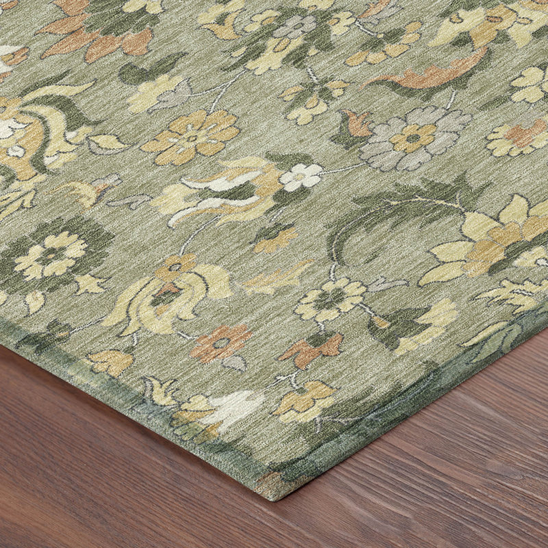Machine Washable Indoor/Outdoor Chantille ACN2473 Global Rug, 2'6" x 3'10", Sage