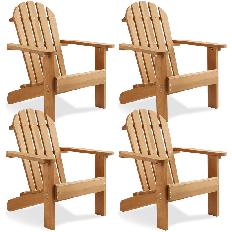  Cedar Kids Outdoor Adirondack Chair, Natural
