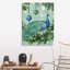 «Holiday Peacock» par Danielle Murray - peinture sur toile tendue-546023729-546023738