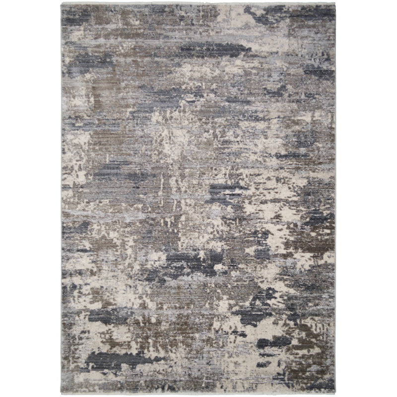Tapis gris Lavely, Rectangle 5 pi 3 po x 7 pi 3 po