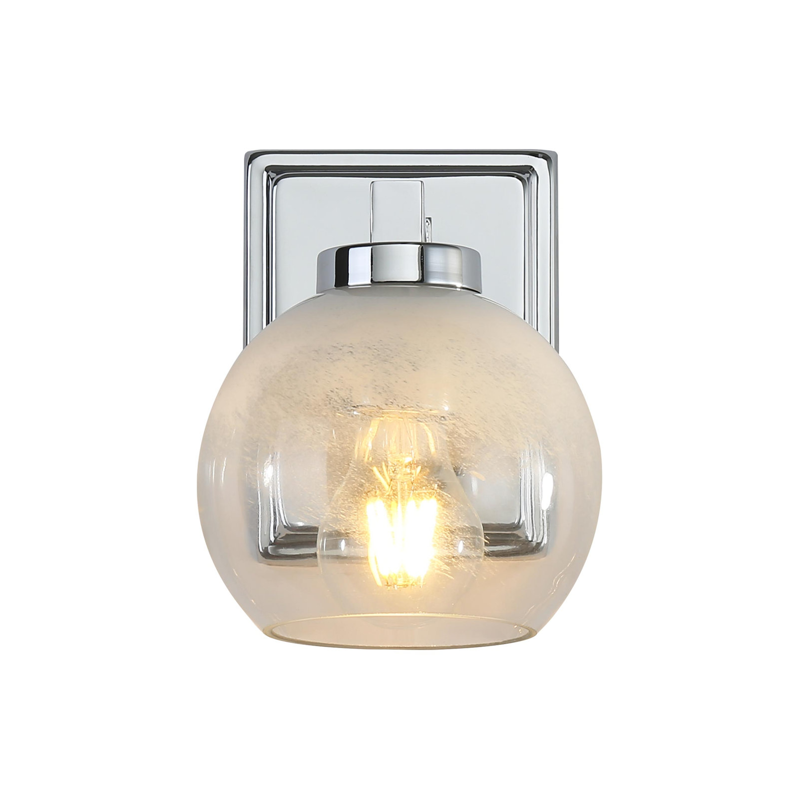 Single Light Vanity Light, Chrome