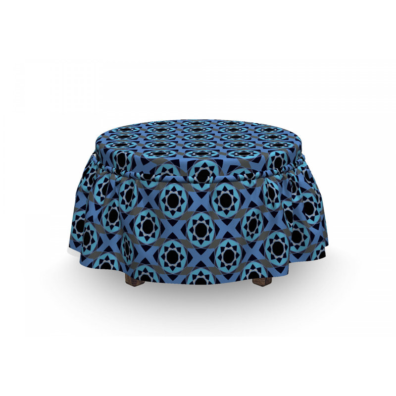 Housse pour repose-pieds mandala motifs star