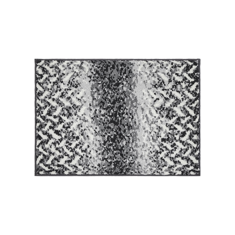 Lucertia Bath Rug  with Non-Slip Backing and Washable Bath Mats, Gray
