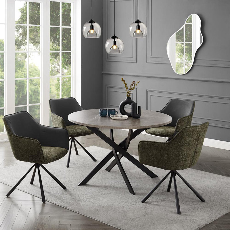 Copemish 4 - Person Dining Set, Green/Gray