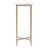 Deary Paulina 9 in. W Square Marble and Iron End Table