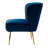 Euclid Velvet Accent Chair with Metal Legs-366564311