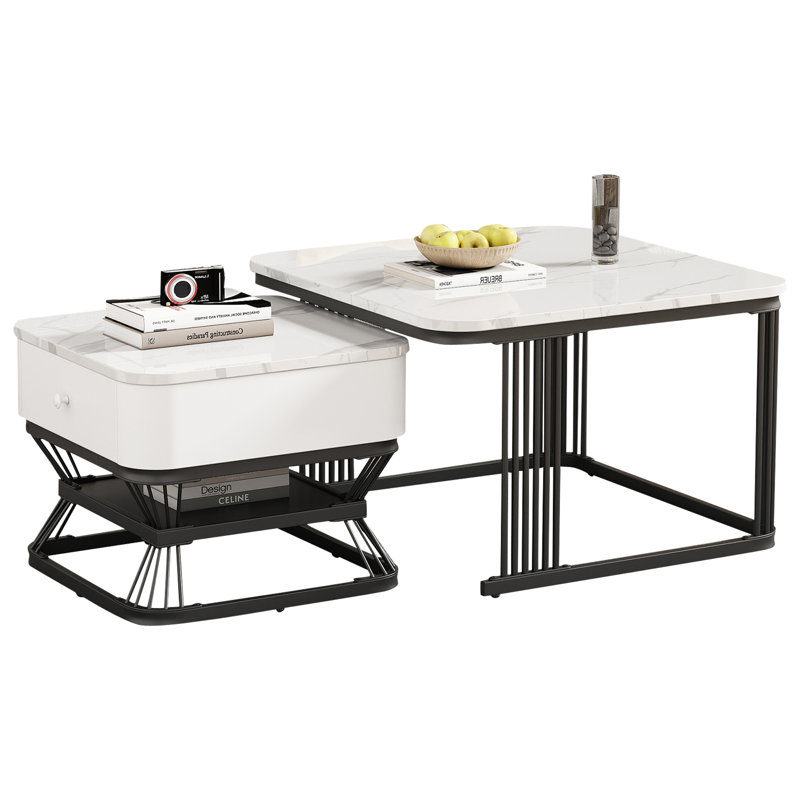 Trestle Coffee Table with Storage