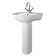 Belfry Bathroom Elson 5500mm L x 4750mm W Vitreous China U-Shaped Sink with Overflow
