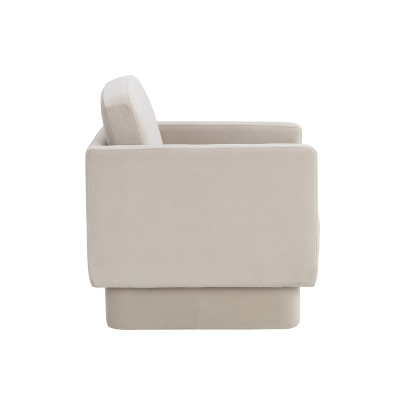 Lounge Chair, Taupe Polyester