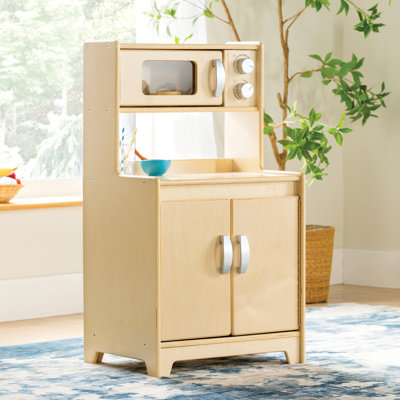 Micro-ondes et armoire de cuisine EdQ - Naturel
