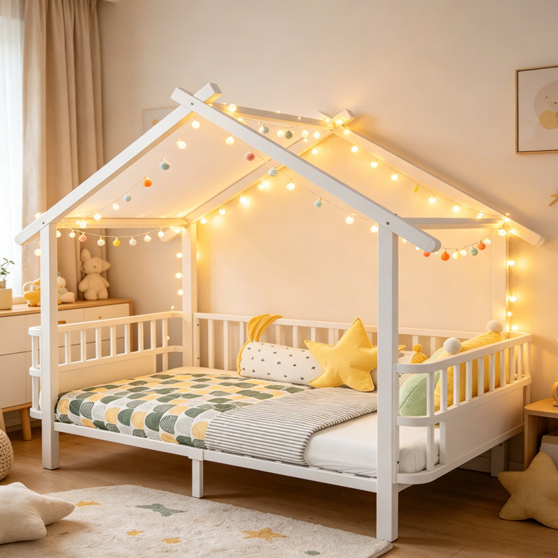 Bed, White