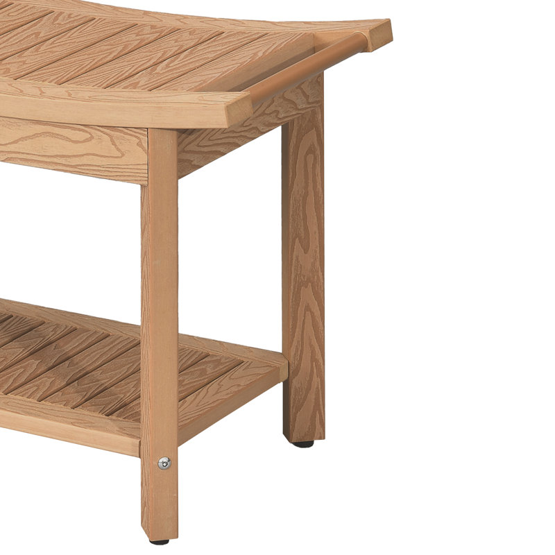 Banc de douche en plastique / acrylique Abou l 24,01 po Abou, Naturel
