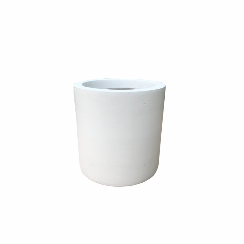 Gethsemane Handmade Pot Planter, Natural Concrete, 13" H x 13" W x 13" D