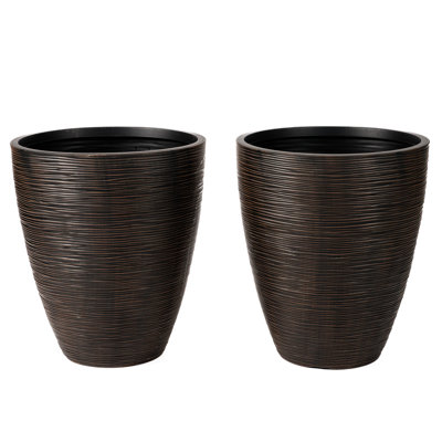 Polyethylene Newport Garden Planter, (2 Pack)