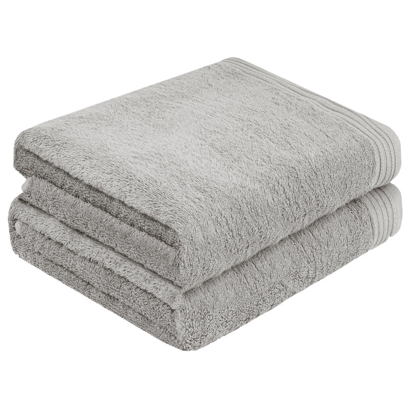 Lorena Midweight Bath Sheet, Silver