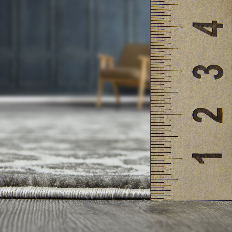 Tapis oriental gris Raghdah, Rectangle 4 pi x 6 pi