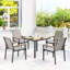 Steel Patio Dining Set Table,