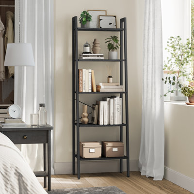 Jabari 67.9" H Metal Ladder Bookcase