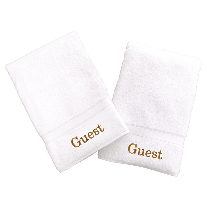 Guest 2 Piece Turkish Cotton Towel Set (Set of 2) Linum Home Textiles