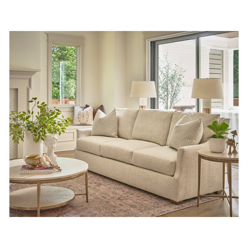 Henri Sofa in Monique Linen, 95'' Wide