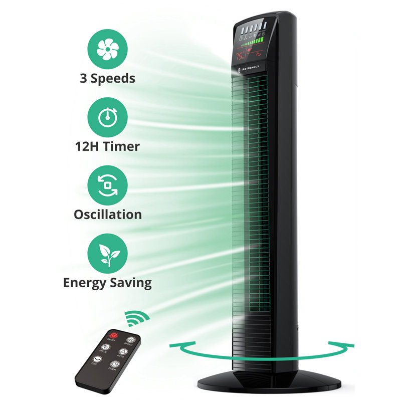 Taotronics 34.57'' Oscillating Tower Fan Fan with Remote Included