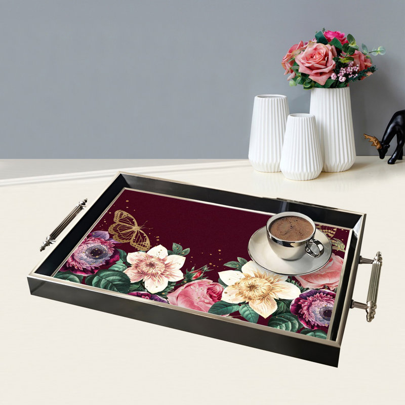 Élégant plateau en verre de 19,7 po x 11,4 po x 1,4 po | Fabrication 100% verre durable | Facile à nettoyer avec un chiffon humide | Idéal pour le service, la présentation décorative et l'organisation | Ajout élégant à la décoration intérieure