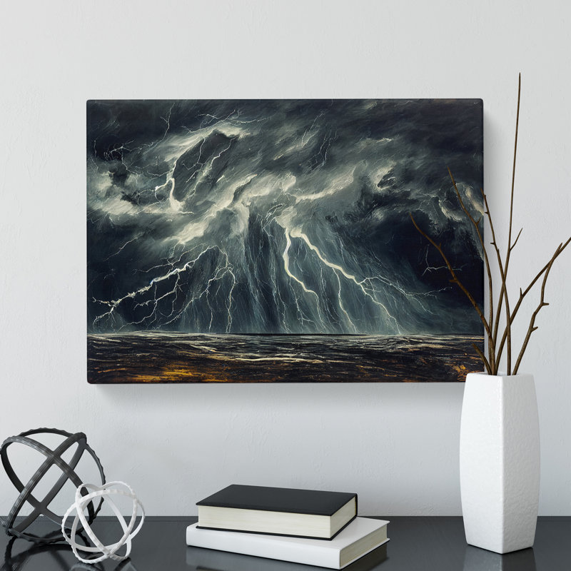 Excellent Thunderstorm - Wrapped Canvas, 50cm H x 76cm W x 3cm D