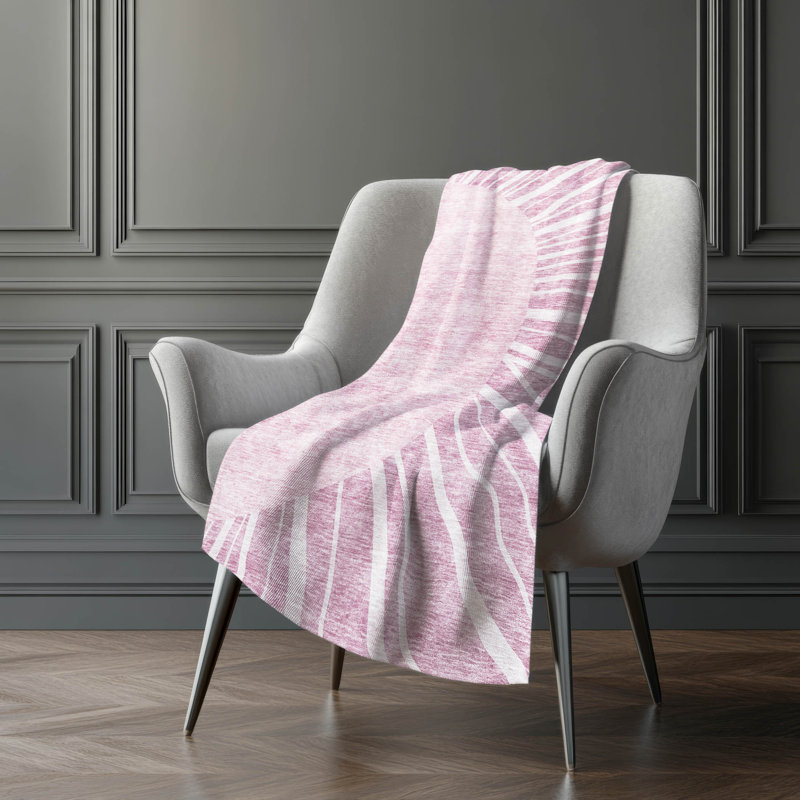Jeté en sherpa Addison Sherpa ASB668, Rosé