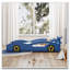 Lit plateforme en bois en forme de voiture-1701120165