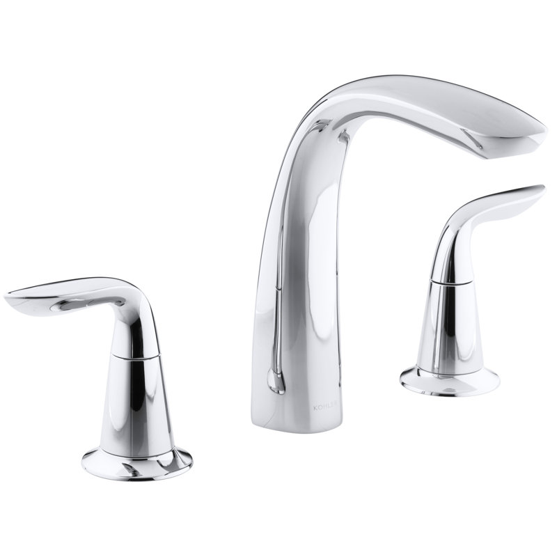 Refinia Bath Faucet Trim for High-Flow Valve with Lever Handles , Valve Not Included, Polished Chrome
