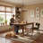 Upholstered Dining Chair with Metal Legs-148177368